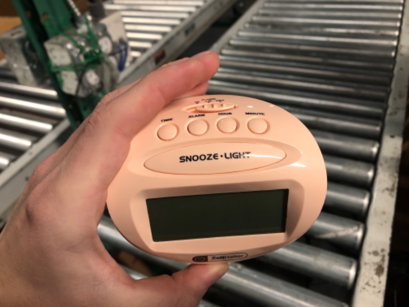 Photo 1 of ZEITHALTER LCD Digital Alarm Clock Battery Operated Only Small, Blue Backlight,Ascending Alarm Volume, Simple Basic Clock for Bedroom/Desk/Travel…