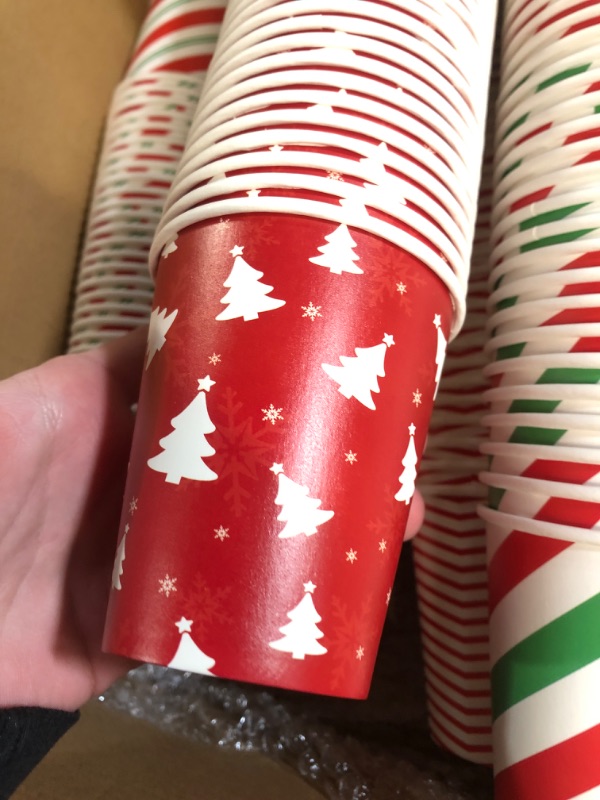 Photo 3 of ***PREVIOUSLY OPENED - PARTS MAY BE MISSING***
Umigy 400 Pcs Christmas Paper Cups Xmas Disposable Coffee Cups Drinking Tea Paper Cups Santa Elf