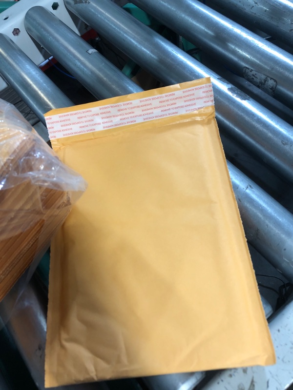 Photo 2 of UCGOU Kraft Bubble Mailers 10.5x16 Inch 25 Pack Yellow Padded Envelopes #5 Large Mailing Packages Self Sealing Tear Resistant Boutique Bulk Mail Shipping Bags for Clothes,Book and More