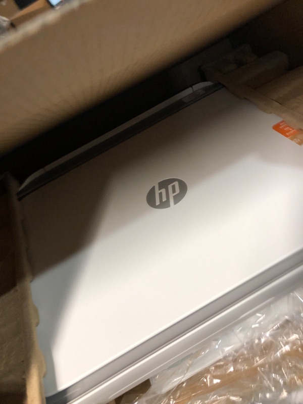 Photo 3 of HP DeskJet 2755e Wireless Color All-in-One Printer with bonus 6 months Instant Ink (26K67A), white