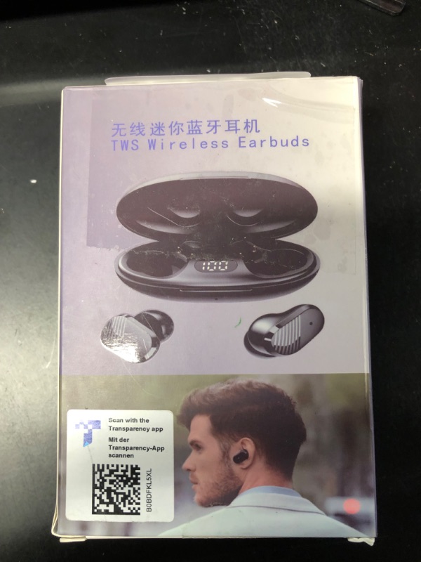 Photo 2 of NVAHVA True Wireless Invisible Earbuds, Sleep Headphones with Microphone for iPhone Android Phone, USB-C Charge, IPX5 Waterproof,  (Black)