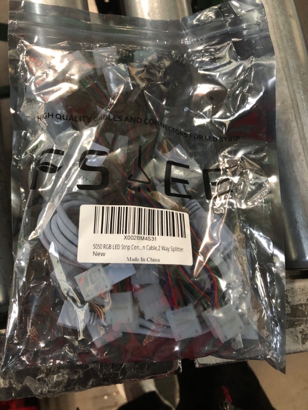 Photo 1 of FSJEE 4 Pin LED Strip Connector Kit for 5050 10mm LED Light Strip,Include 8 Types of Solderless LED Strip Accessories,