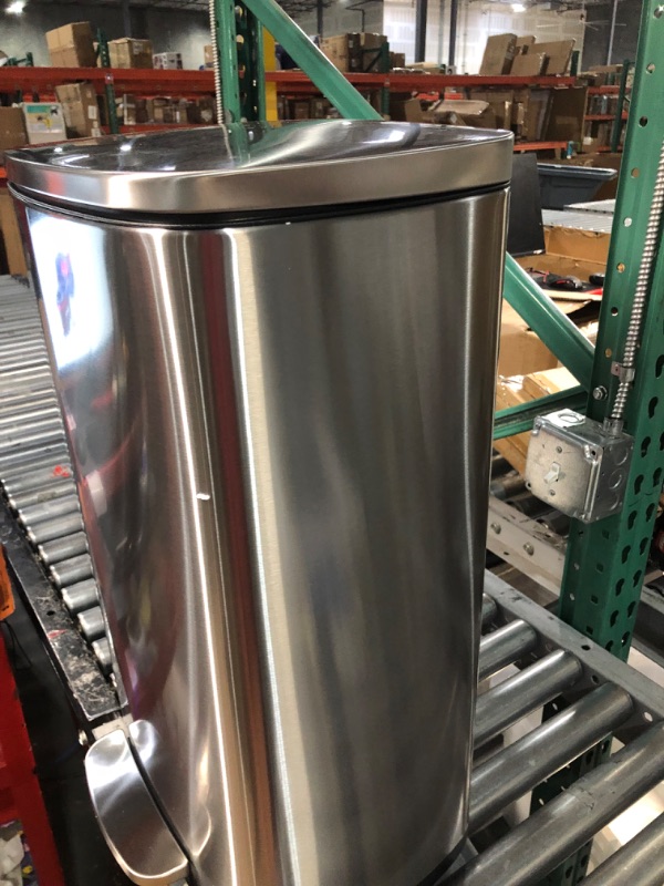 Photo 4 of 13.2 Gallon(50L) Trash Can, Fingerprint Proof Stainless Steel Kitchen Garbage Can with Removable Inner Bucket and Hinged Lids, 