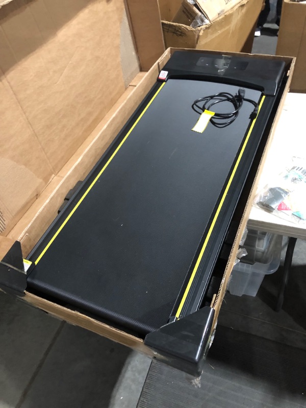 Photo 3 of (READ FULL POST) Walking Pad Treadmill, 2.5HP Under Desk Treadmill with Remote Control & LED Display, Quiet Desk Treadmill for Compact Space, Portable Treadmill for Home Office Use
