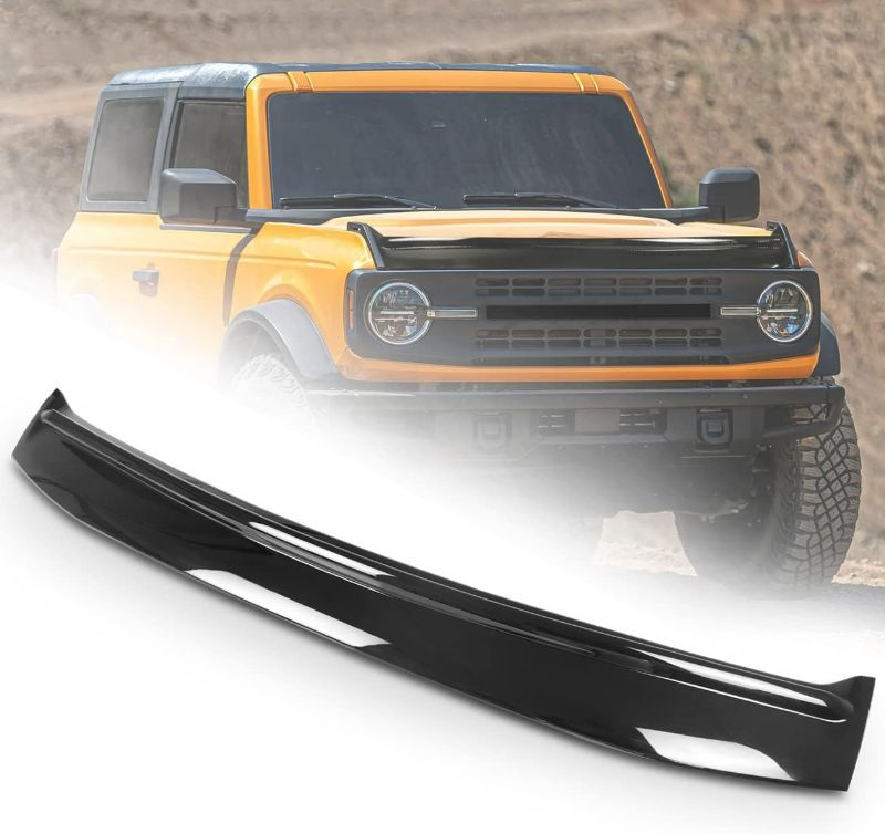 Photo 1 of ***DAMAGED - CRACKED - SEE PICTURES***
HIBRONGO Hood Shield Bug Deflector Compatible with 2021 2022 2023 Ford Bronco