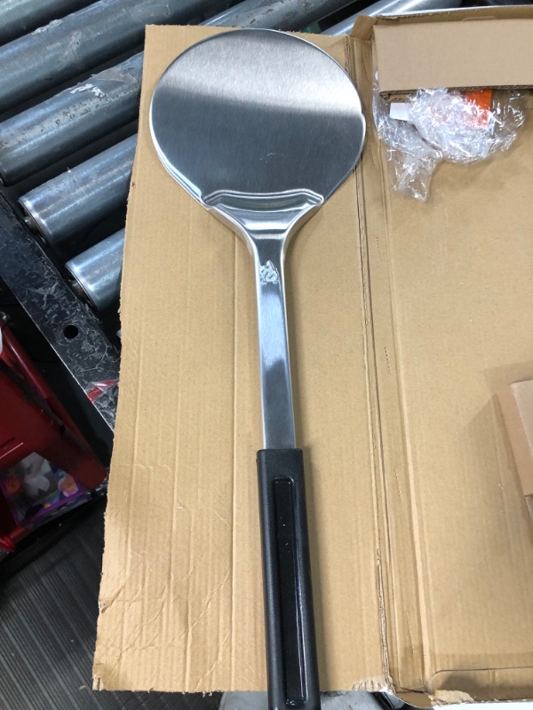 Photo 2 of Solo Stove Stainless Pizza Turner | Stainless Peel, Pizza Paddle with Long Handle, L: 22 in x W: 7.6 in, 0.9 lbs Turning