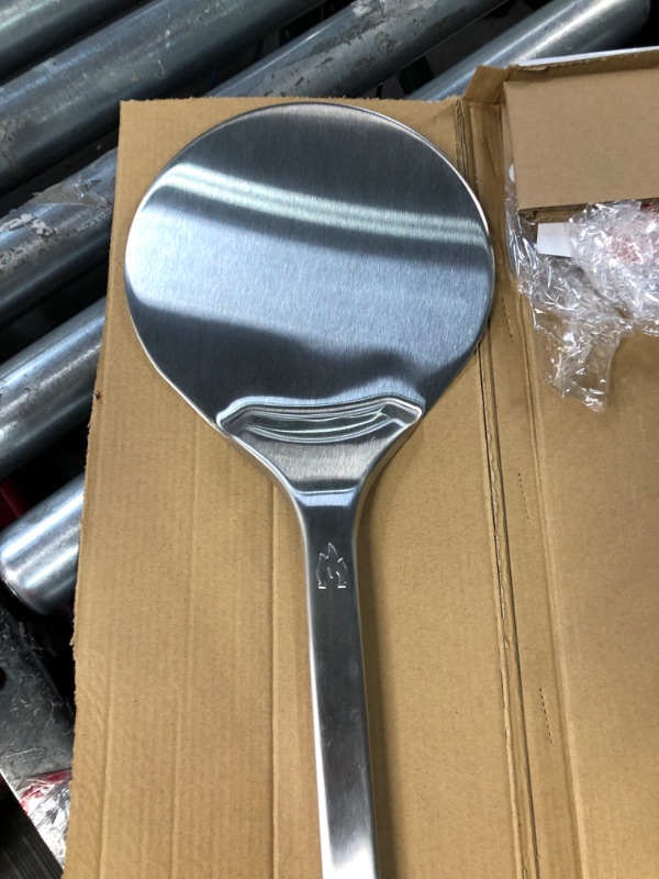 Photo 3 of Solo Stove Stainless Pizza Turner | Stainless Peel, Pizza Paddle with Long Handle, L: 22 in x W: 7.6 in, 0.9 lbs Turning