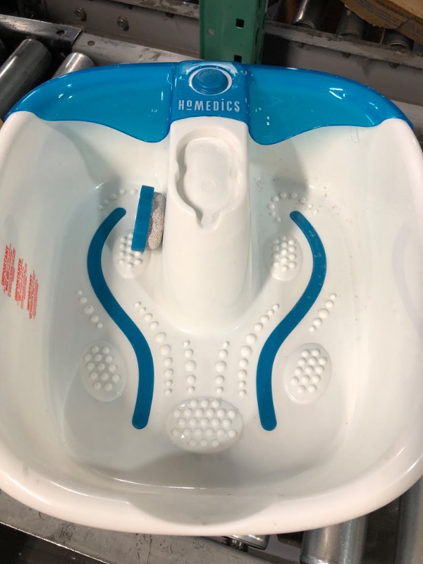 Photo 5 of **ITEM DIRTY**HoMedics Bubble Mate Foot Spa, Toe Touch Controlled Foot Bath with Invigorating Bubbles and Splash Proof,