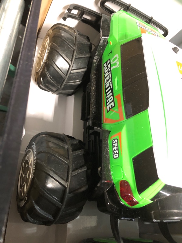 Photo 3 of (READ FULL POST) Ruko 1601AMP2 Amphibious Remote Control Cars, 1:10 Scale All Terrains 4WD RC Car, (Green)  IPX6 Waterproof Monster Truck with Lights, 2 Rechargeable Batteries for 50min Play, Gifts for Kids