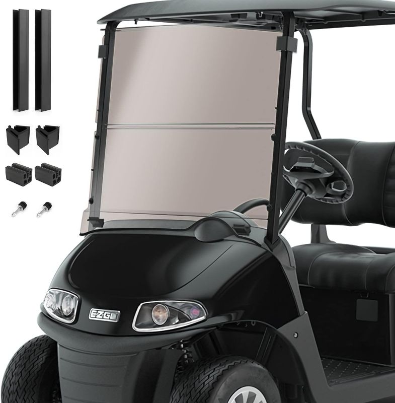 Photo 1 of 
for 2008-UP EZGO RXV Tinted Golf Cart Windshield, Front Folding Style EZ GO Golf Cart Part