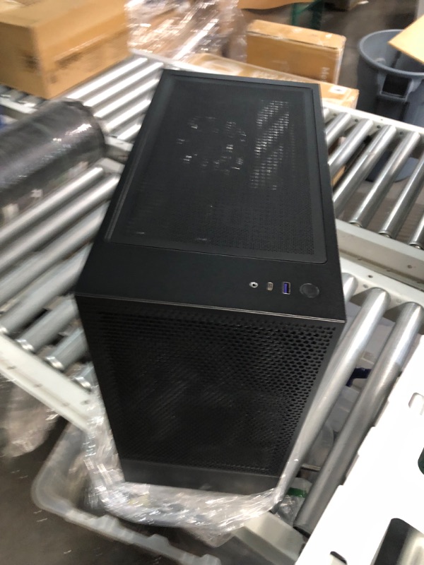 Photo 1 of NZXT H5 Flow Compact ATX Mid-Tower PC Gaming Case – High Airflow Perforated Front Panel – Tempered Glass Side Panel – Cable Management – 