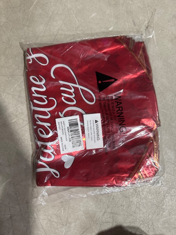 Photo 3 of Valentine's Day Party Pack | 30pc Red Heart Foil Balloons | 18in 'Happy Valentine's Day' Decorative Balloons for Romantic Celebrations