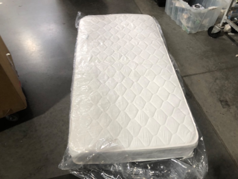 Photo 3 of ***USED - DIRTY - NO PACKAGING***
NapQueen 8 Inch Innerspring Twin Size Medium Firm Memory Foam Mattress, Bed in a Box White Twin 8 Inch, 72"L x 39"W x 8"Th