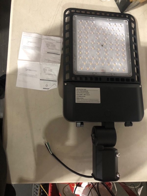 Photo 2 of  240W LED Parking Lot Light ( 36000LM Eqv 1200W HID/HPS) 5000K SlipFitter Mount LED Pole Light with Dusk to Dawn Photocell, ETL Listed, IP65 Outdoor Area Lighting for Parking Lot/Sports Stadium- 240W Slip ||