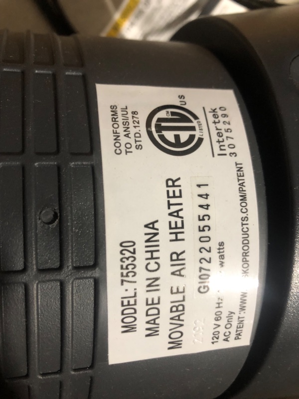 Photo 3 of ***USED - SCRATCHED - POWERS ON - UNABLE TO TEST FURTHER - NO PACAKGING***
Lasko Oscillating Digital Ceramic Tower Heater for Home with Adjustable Thermostat, Timer and Remote Control, 23 Inches, 1500W, Silver, 755320, 8.5?L x 7.25?W x 23?H, Silver