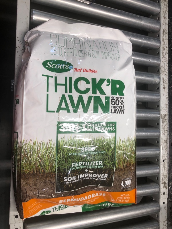 Photo 3 of Scotts Turf Builder Thick'R Lawn 40 LB EZ Seed Patch & Repair for Bermudagrass 40 lb. Thick'R + EZ Seed