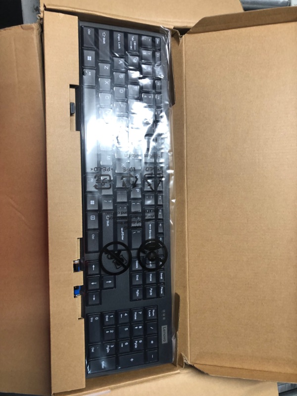 Photo 3 of Lenovo 100 Wireless Keyboard – Spill Resistant Keys – 3-Zone Keyboard – Compact Design – Black Keyboard Only