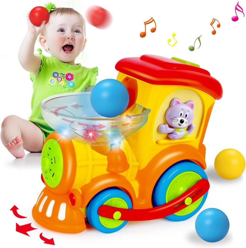 Photo 1 of Crawling Baby Toys 6 to 12 Months Musical Train Infant Toys for Babies 3 6 8 9 10 18 Month Early Educational Toys for 1 2 3 Year Old Boys Girls Gift with Songs/Light/Wheels for Toddlers 0-6 3-6M