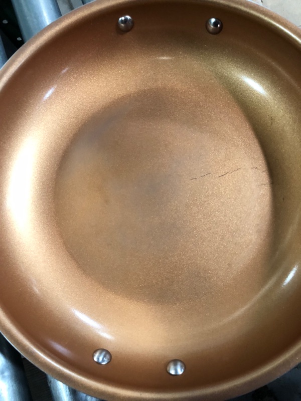 Photo 4 of **READ NOTES**
GOTHAM STEEL 14-Inch Hammered Copper Frying Pan Bundle with 5.5-Inch Egg Pan