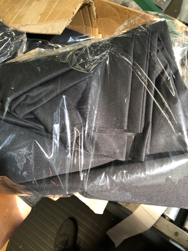 Photo 1 of 8 Ft Premier Drape Panel for Use with Pipe and Drape System, 95 x 60, 4 Rod Pockets, Black Premier Drape Included 2 PACKS