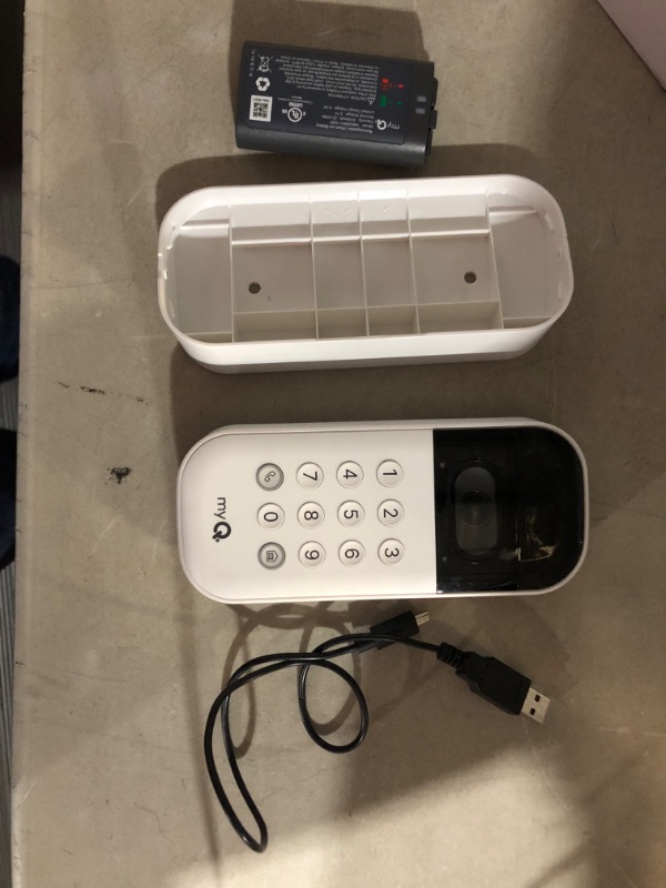 Photo 4 of ***MISSING BATTERY COVER***
 Smart Garage Video Keypad with camera, wifi, and smartphone control.