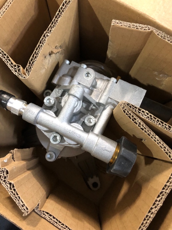 Photo 4 of YAMATIC 7/8" Shaft Vertical Pressure Washer Pump, 2200-2500 PSI @2.2 GPM Replacement Pump for Power Washer, Replacement with Troybilt, Briggs&Stratton, Craftsman, AR, Honda Front Inlet/Outlet