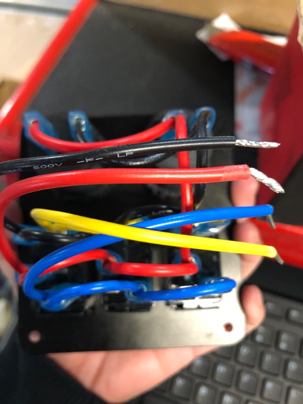 Photo 1 of BUNKER INDUST 3 Gang Rocker Switch Aluminum Panel with Dual USB Port Charger Socket & Cigarette Lighter Socket Blue LED Light Waterproof On Off Toggle Switch for 12V/24V DC Marine Boat Truck Car ATVs