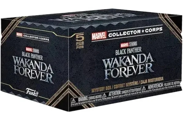 Photo 1 of Black Panther Wakanda Forever Funko Pop Marvel Collector Corps Box
