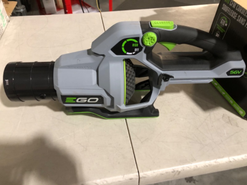 Photo 3 of **FOR PARTS ONLY**NON-FUNCTIONAL**
EGO Power+ LB6703 670 CFM 180 MPH 56V Lithium-Ion Cordless Electric Variable-Speed Blower Kit BLACK/GREEN