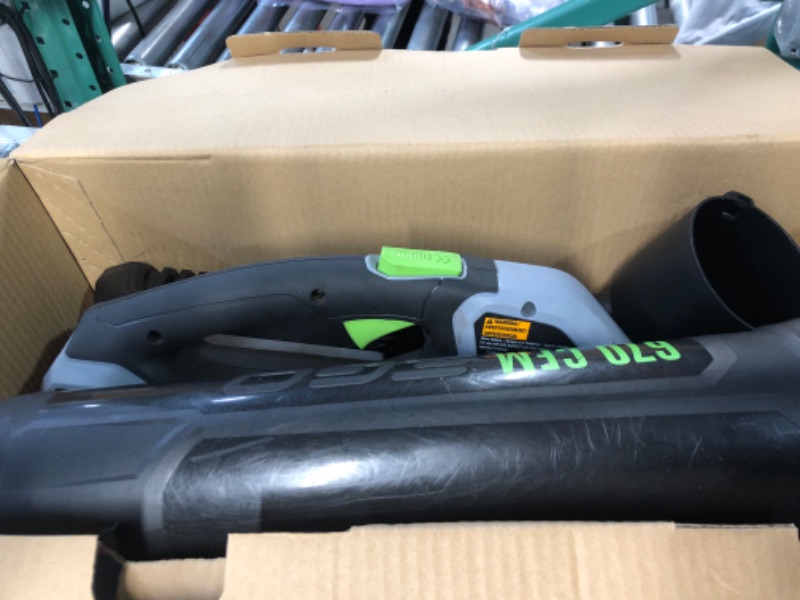 Photo 2 of **FOR PARTS ONLY**NON-FUNCTIONAL**
EGO Power+ LB6703 670 CFM 180 MPH 56V Lithium-Ion Cordless Electric Variable-Speed Blower Kit BLACK/GREEN