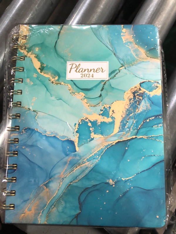 Photo 1 of 2024 Planner - 2024 Planner Weekly and Monthly, Jan 2024 - Dec 2024, 6.4" x 8.5", 2024 Calendar Planner with Monthly Tabs, Back Pocket, Elastic Closure, Twin-Wire Binding, Sturdy Cover