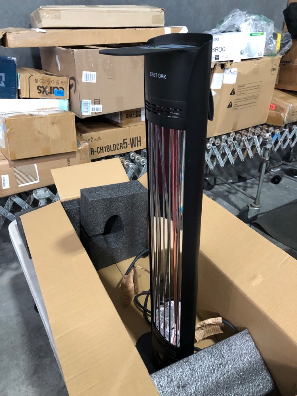 Photo 6 of ***NONREFUNDABLE - NOT FUNCTIONAL - FOR PARTS ONLY - SEE COMMENTS***
Outdoor Patio Heater, EAST OAK 1500W Portable Outdoor Indoor Electric Heater with IP65 Waterproof Tip-over Protection