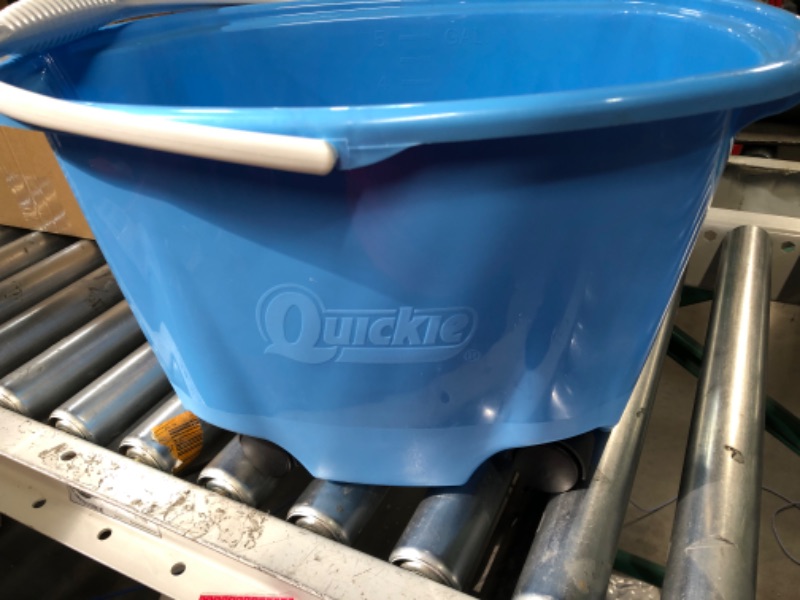 Photo 3 of ***MISSING PARTS***Quickie Home Pro Ez Glide Blue Bucket On Wheel, 5 Gallon