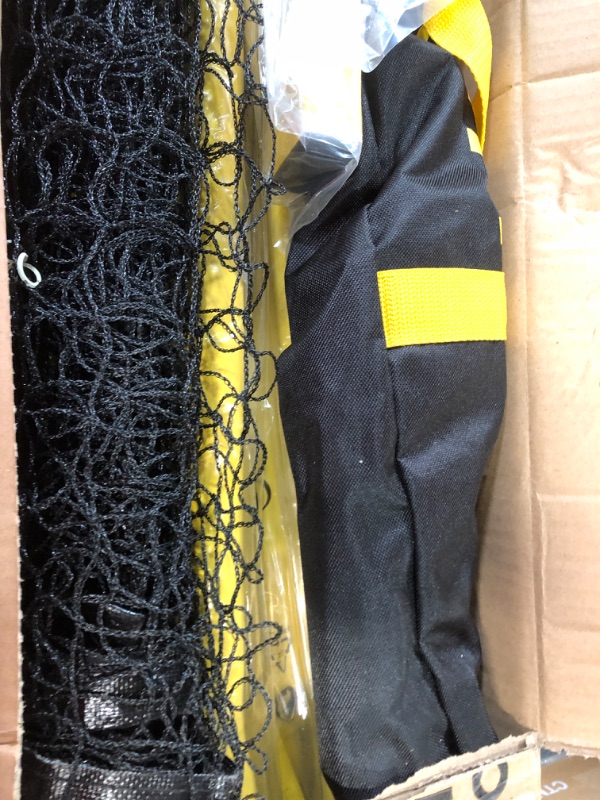 Photo 3 of ***USED***A11N Portable Pickleball Net System, \ Net with Carrying Bag Yellow&Black