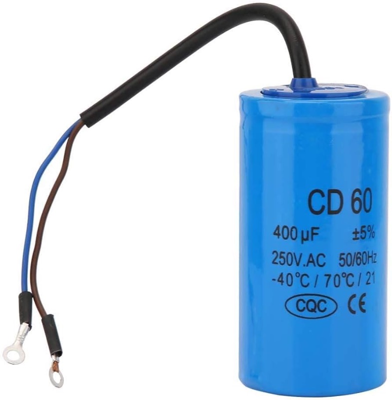 Photo 1 of CD60 Run Capacitor with Wire 250V AC 400uF 50/60Hz for Motor Start Motor Air Compressor