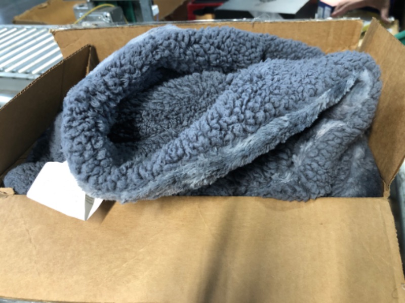 Photo 2 of **ITEM SIMILAR** BEDSURE Sherpa Fleece Blanket Throw Size Grey Plush Throw Blanket Fuzzy Soft Blanket Microfiber