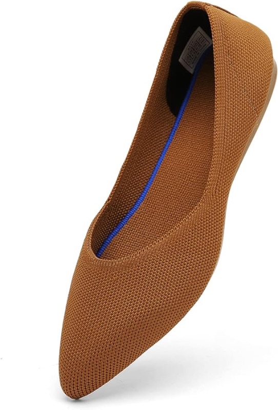 Photo 1 of KBZone Women's Knit Ballet Flats Fashion Pointed Toe Walking Shoes