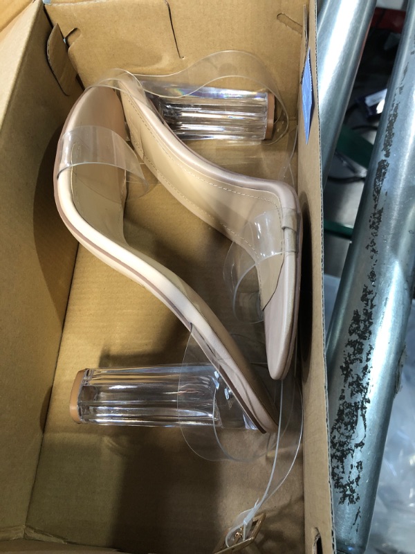 Photo 2 of * used *
JustFab Hanna Clear Womens Block Heels - The Perfect Womens Shoes Dressy Casual Style, 8.5 Clear