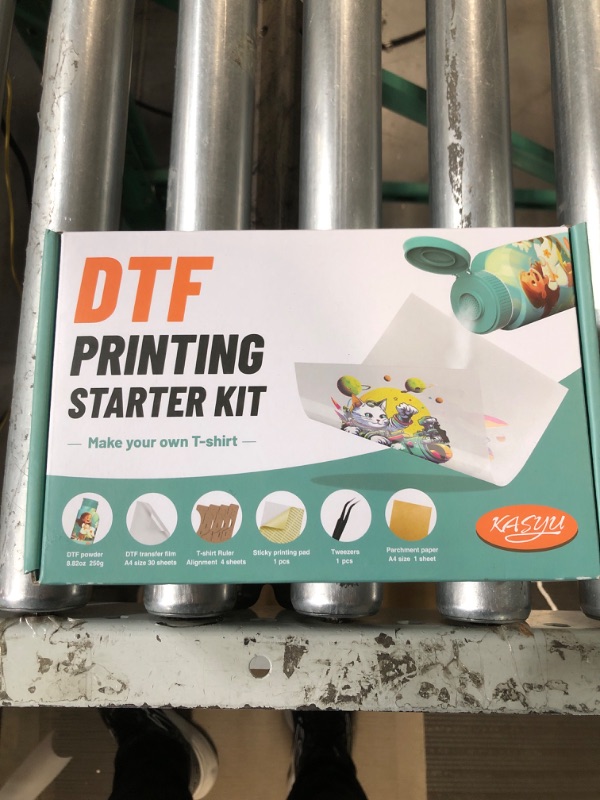 Photo 1 of KASYU DTF Transfer Film Powder Kit for All Sublimation DTF Printer,30 Pcs DTF Transfer Paper-1 Pcs 