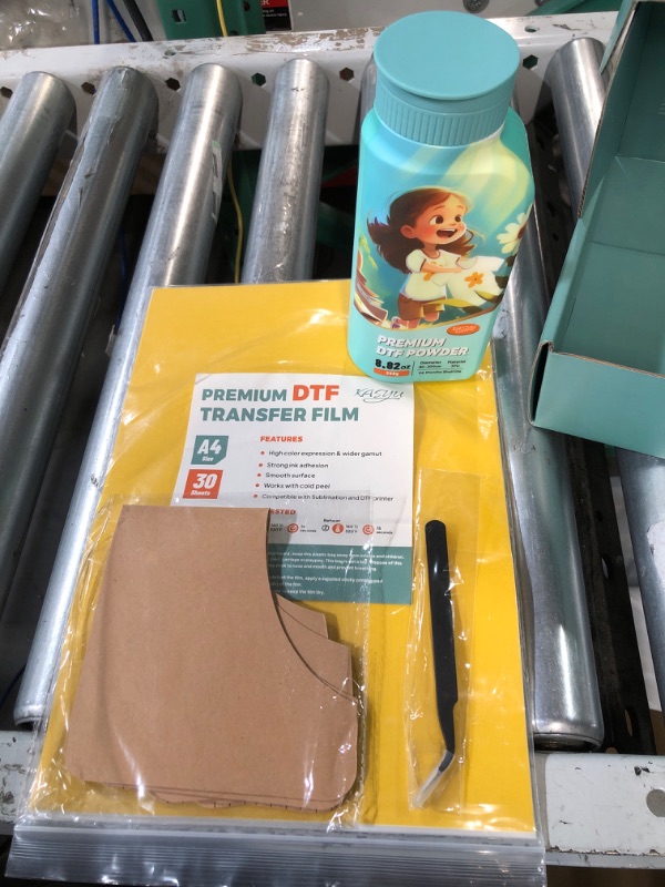 Photo 1 of KASYU DTF Transfer Film Powder Kit for All Sublimation DTF Printer,30 Pcs DTF Transfer Paper-1 Pcs 