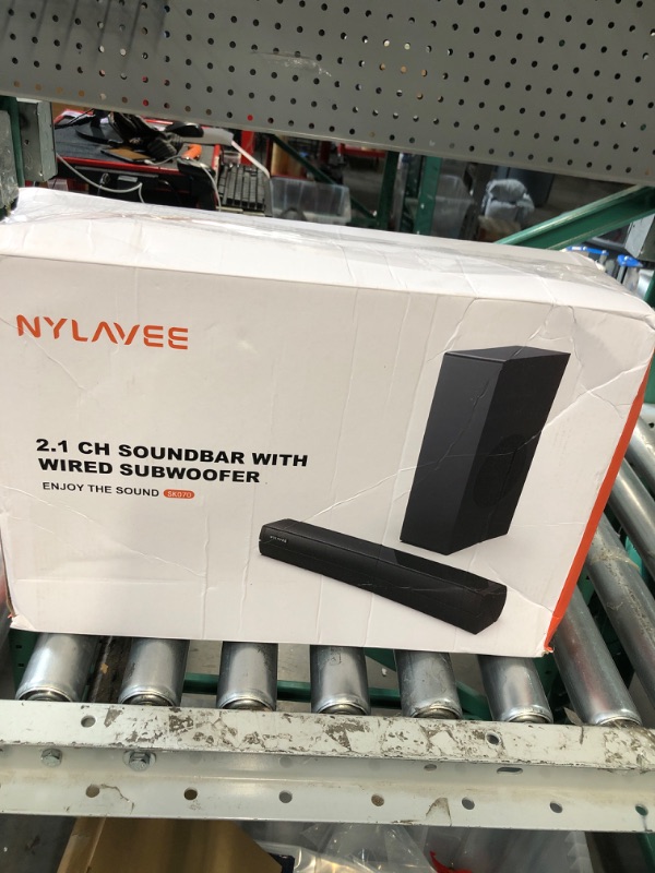 Photo 4 of (PARTS ONLY? NO REFUNDS) Nylavee Sound Bars for TV with Subwoofer, 100 Watts Bluetooth 2.1 Soundbar for TV, 16inch Deep Bass