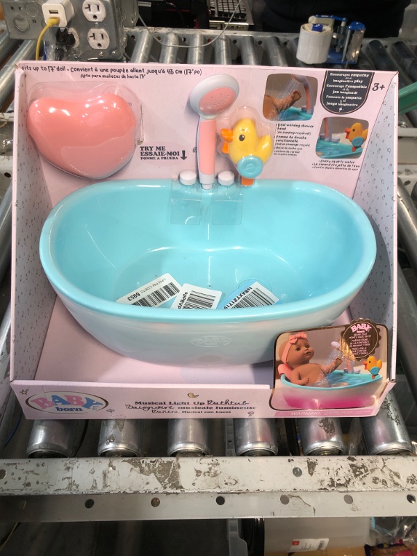 Photo 2 of Baby Born Baby Doll Musical Light Up Bathtub 