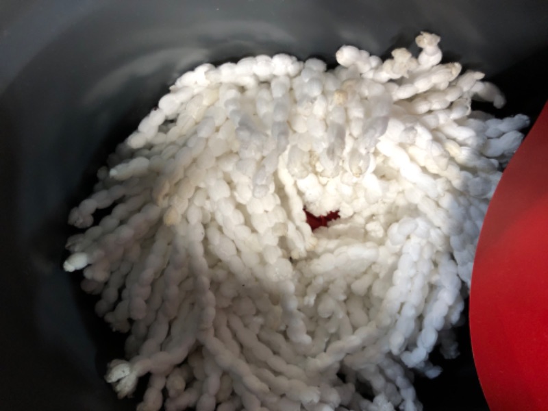 Photo 3 of **USED, DIRTY** O-Cedar EasyWring Microfiber Spin Mop, Bucket Floor Cleaning System, Red, Gray