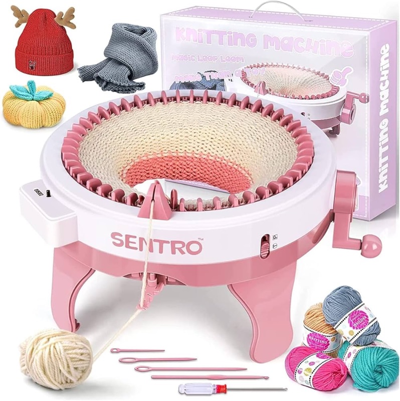 Photo 1 of (READ FULL POST) SENTRO 48 Needles Knitting Machine, Smart Weaving Loom Round Knitting Machines with Row Counter