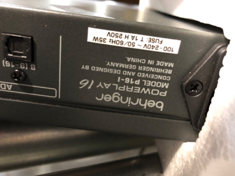 Photo 1 of Behringer Powerplay P16-I 16-channel Input Module