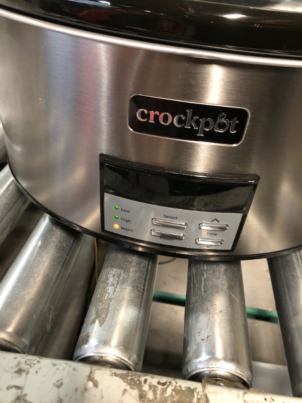 Photo 4 of ***MISSING COOKBOOK AND MANUAL**TESTED TURNS ON AND BEGINS TO HEAT.***
Crockpot 8 Quart Slow Cooker with Auto Warm Setting and Cookbook, Black Stainless Steel