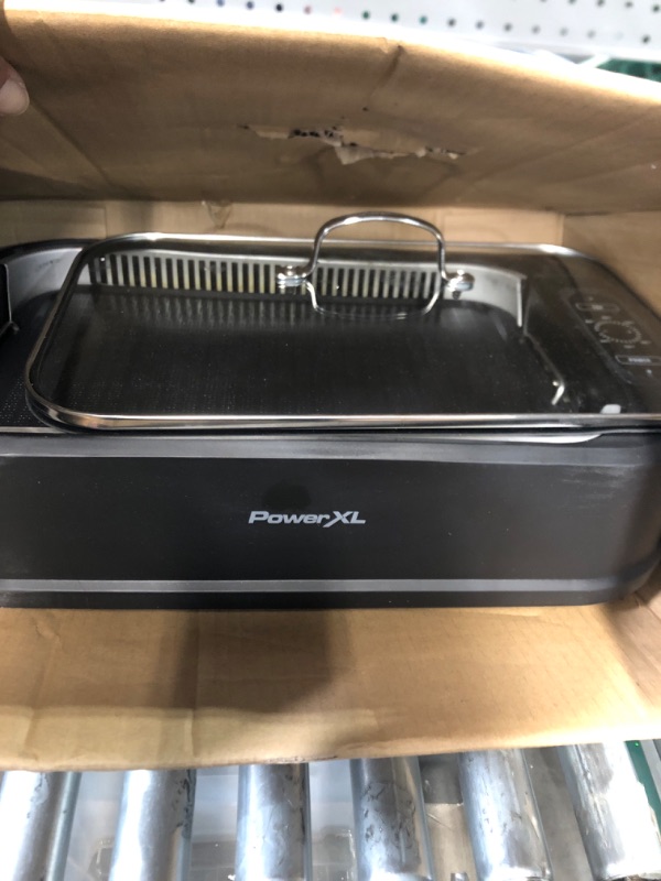 Photo 2 of *** PARTS ONLY, NO POWER CORD****Power XL Smokeless Electric Indoor Removable Grill and Griddle Plates, Glass Lid