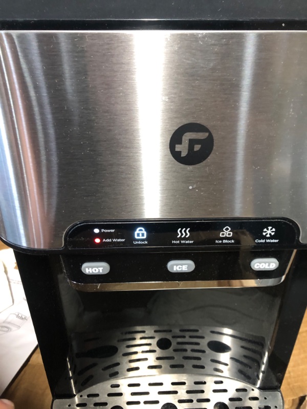 Photo 1 of Ice Maker Machine Countertop, 3 in 1 Portable Ice Maker with Hot/Cold Water Dispenser