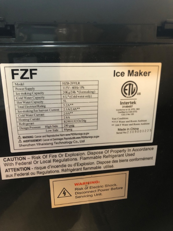 Photo 1 of Ice Maker Machine Countertop, 3 in 1 Portable Ice Maker with Hot/Cold Water Dispenser