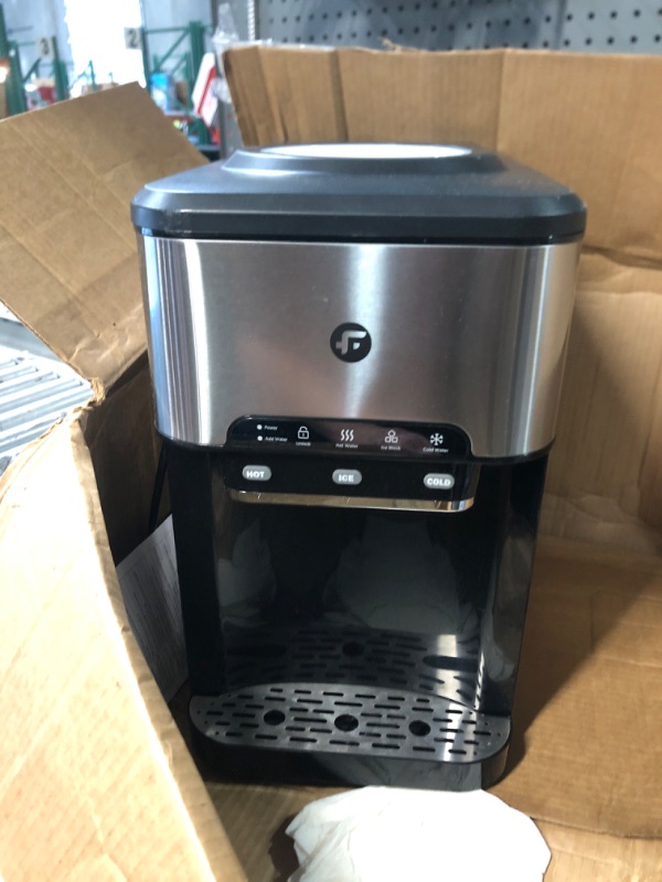 Photo 1 of Ice Maker Machine Countertop, 3 in 1 Portable Ice Maker with Hot/Cold Water Dispenser